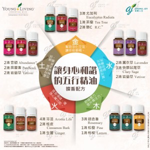 讓身心和諧的五行精油 擴香配方